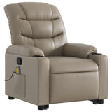 Fauteuil inclinable de massage Cappuccino Similicuir