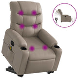 Fauteuil inclinable de massage électrique cappuccino similicuir