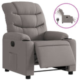 Fauteuil inclinable électrique Taupe Tissu