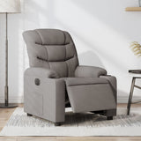 Fauteuil inclinable électrique Taupe Tissu