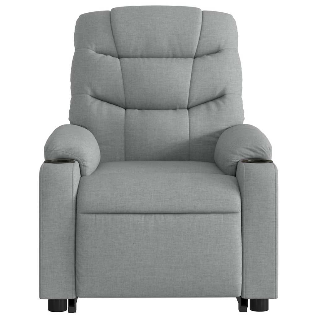 Fauteuil inclinable Gris clair Tissu