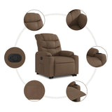 Fauteuil inclinable Marron Tissu