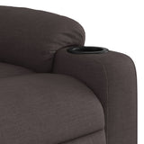 Fauteuil inclinable marron foncé tissu
