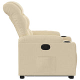 Fauteuil inclinable Crème Tissu
