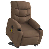 Fauteuil de massage inclinable Marron Tissu