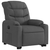 Fauteuil inclinable électrique gris foncé tissu