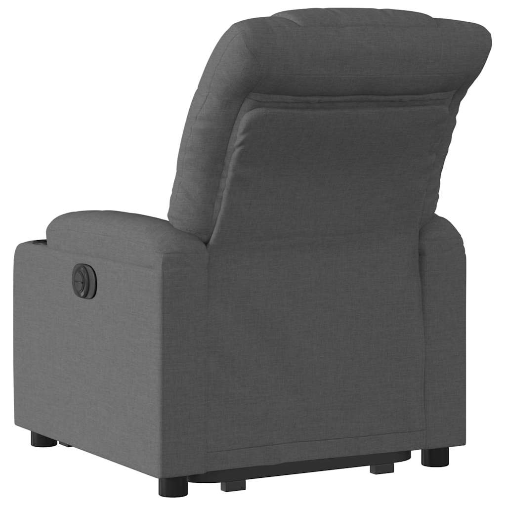 Fauteuil inclinable électrique gris foncé tissu
