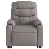 Fauteuil inclinable électrique taupe tissu