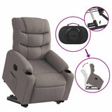 Fauteuil inclinable électrique taupe tissu