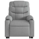 Fauteuil inclinable de massage électrique Gris clair Tissu