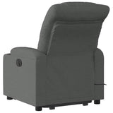 Fauteuil inclinable de massage électrique Gris foncé Tissu