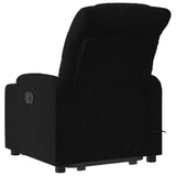 Fauteuil inclinable de massage électrique Noir Tissu