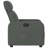 Fauteuil inclinable électrique Gris foncé Tissu