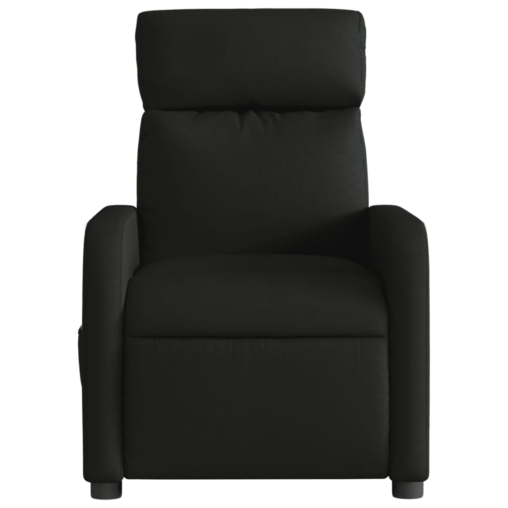 Fauteuil inclinable électrique Noir Tissu