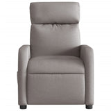 Fauteuil inclinable électrique Taupe Tissu