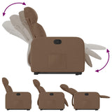 Fauteuil inclinable Marron Tissu