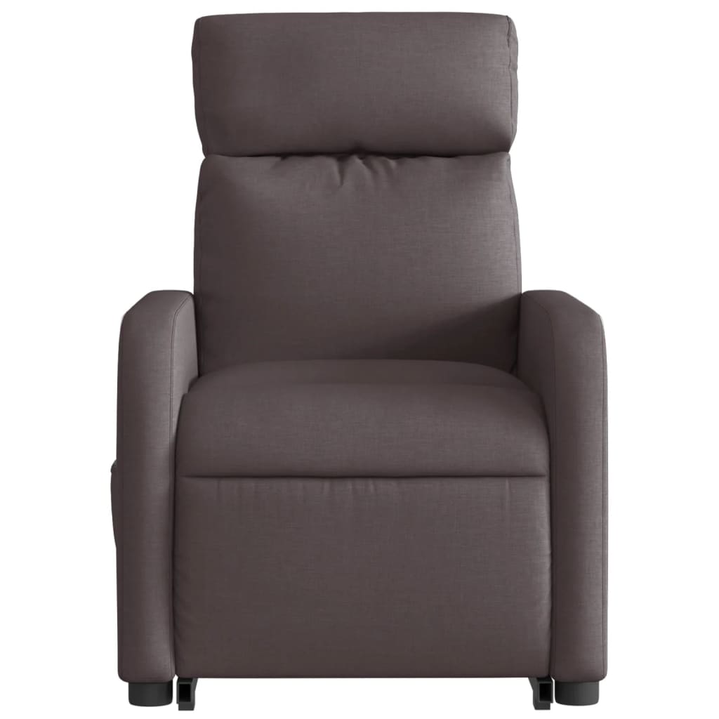 Fauteuil inclinable marron foncé tissu