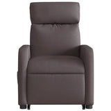 Fauteuil inclinable marron foncé tissu