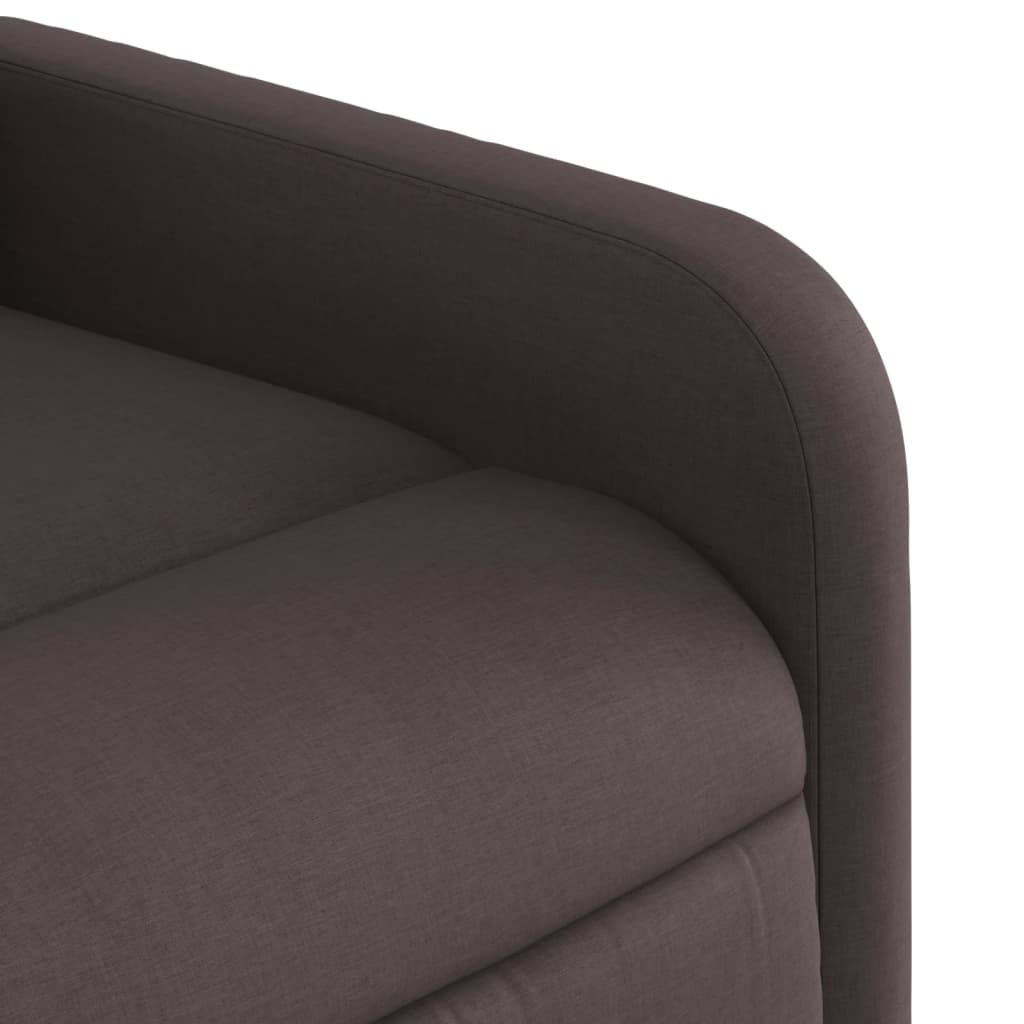 Fauteuil inclinable marron foncé tissu