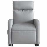 Fauteuil de massage inclinable Gris clair Tissu