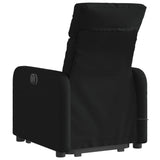 Fauteuil de massage inclinable Noir Tissu