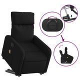 Fauteuil de massage inclinable Noir Tissu