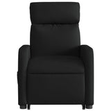 Fauteuil de massage inclinable Noir Tissu