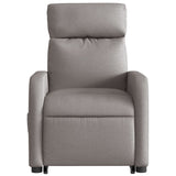 Fauteuil inclinable de massage Taupe Tissu
