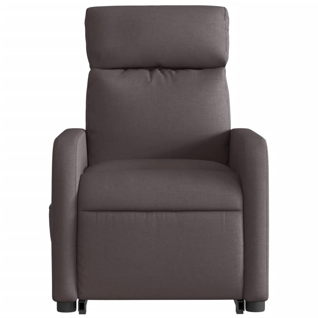 Fauteuil inclinable électrique marron foncé tissu