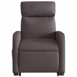 Fauteuil inclinable électrique marron foncé tissu