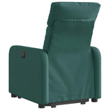 Fauteuil inclinable électrique vert foncé tissu