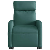 Fauteuil inclinable électrique vert foncé tissu