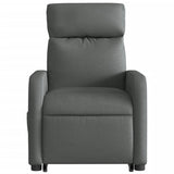 Fauteuil inclinable de massage électrique Gris foncé Tissu