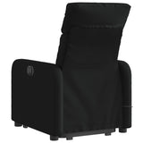 Fauteuil inclinable de massage électrique Noir Tissu