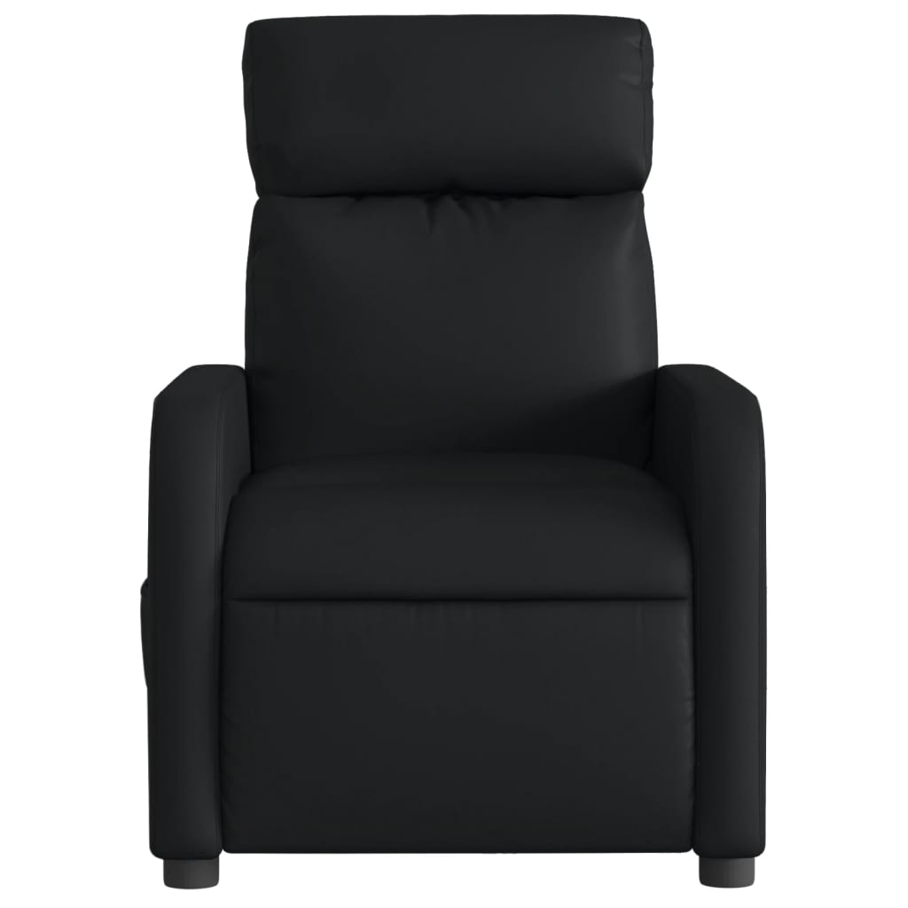 Fauteuil inclinable électrique Noir Similicuir
