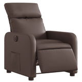 Fauteuil inclinable électrique Marron Similicuir
