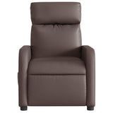 Fauteuil inclinable électrique Marron Similicuir