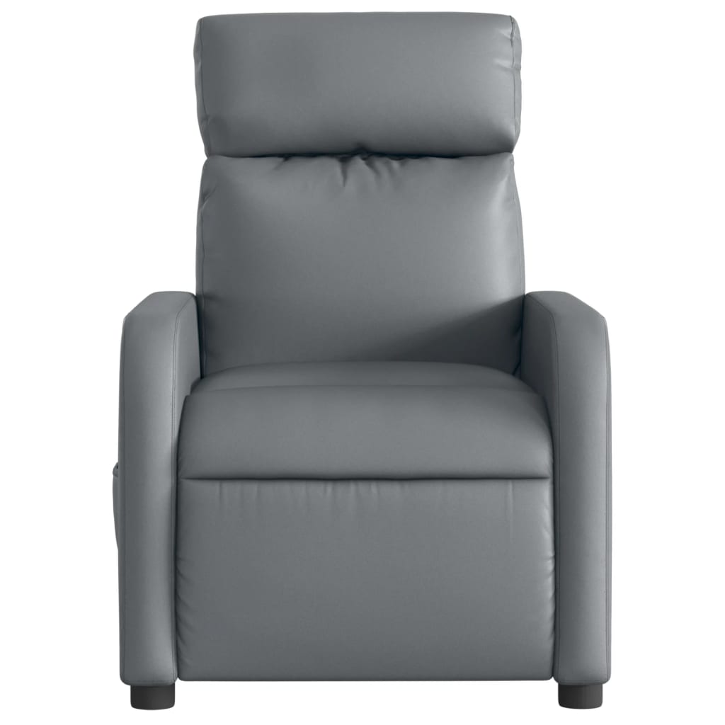 Fauteuil inclinable électrique Gris Similicuir
