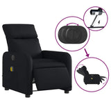 Fauteuil de massage inclinable électrique noir similicuir