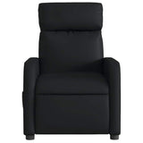 Fauteuil de massage inclinable électrique noir similicuir