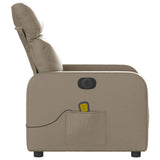 Fauteuil de massage inclinable électrique cappuccino similicuir