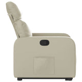 Fauteuil inclinable Crème Similicuir