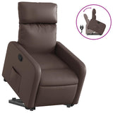 Fauteuil inclinable marron similicuir