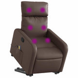 Fauteuil inclinable de massage Marron Similicuir