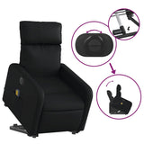 Fauteuil inclinable de massage électrique noir similicuir