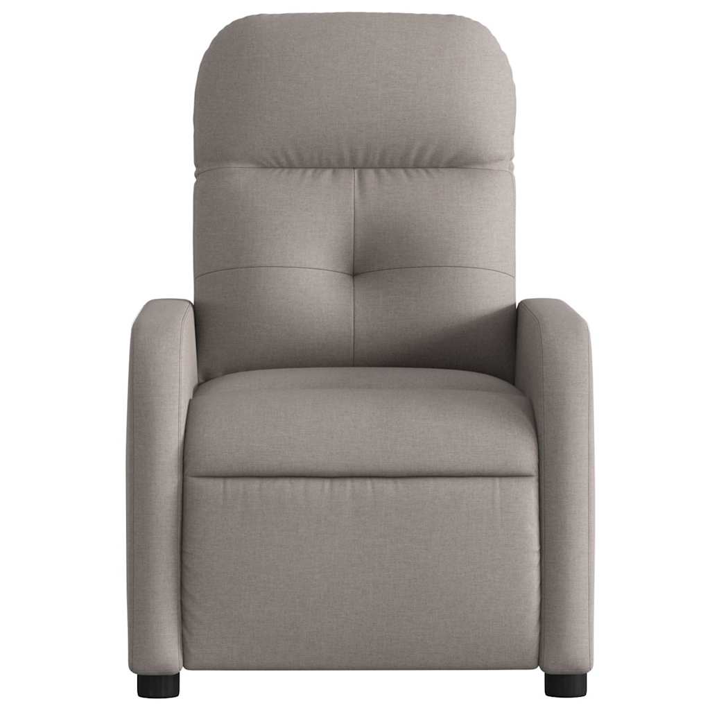 Fauteuil inclinable électrique Taupe Tissu