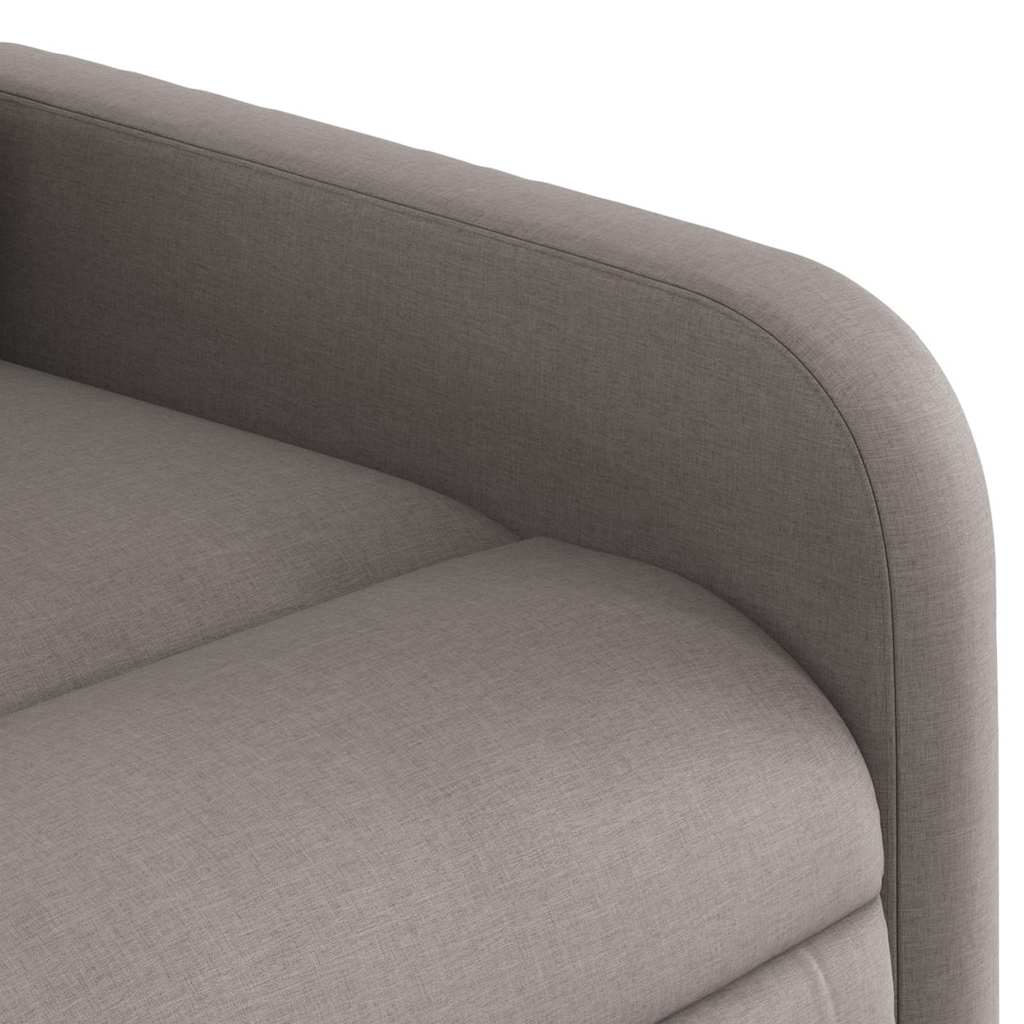 Fauteuil inclinable électrique Taupe Tissu