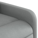 Fauteuil de massage inclinable électrique gris clair tissu