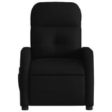 Fauteuil de massage inclinable électrique Noir Tissu