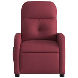 Fauteuil de massage inclinable électrique Rouge bordeaux Tissu